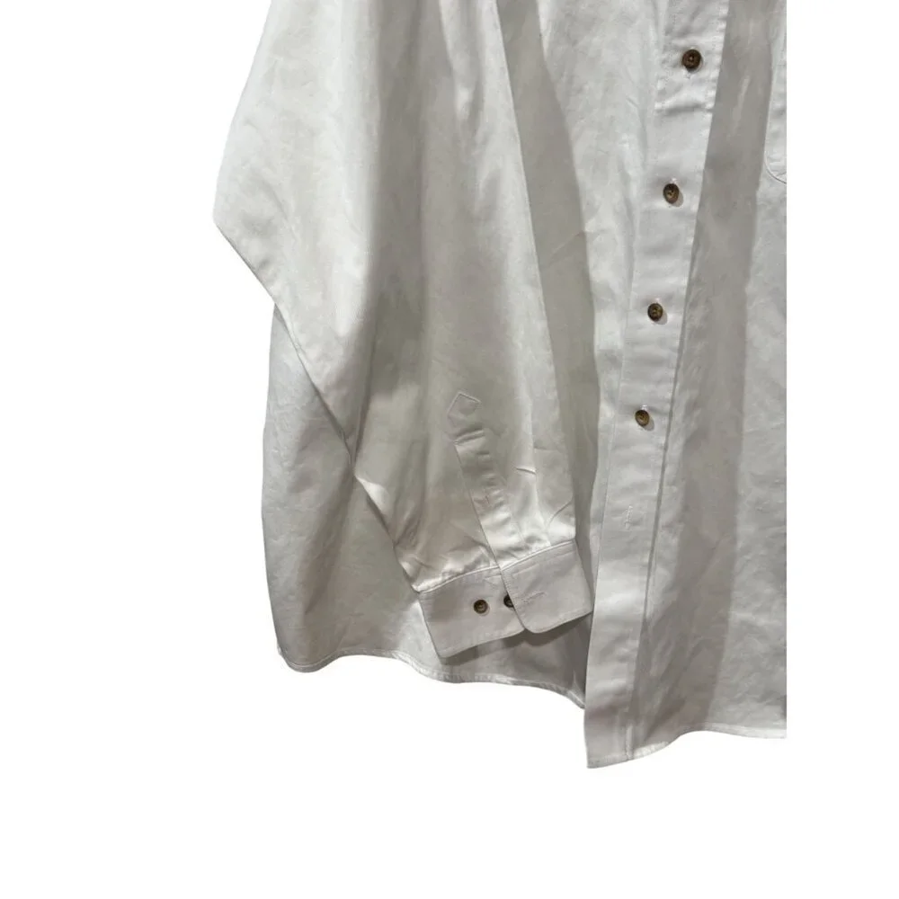 Ariat Mens White Long Sleeve Button-Up Shirt XXL